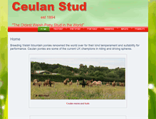 Tablet Screenshot of ceulan.welshpony.co.uk